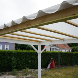 Installation de pergola en PVC Le Bourget